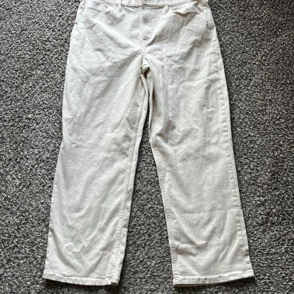 Calvin Klein Jeans Other - Calvin Klein Jeans Mens 32 High Rise 90s Fit Off White Cream Straight Leg Denim